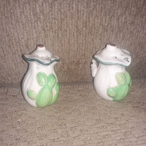 Vintage Sonsco Japan Cactus Pitcher Salt And Pepper Shakers